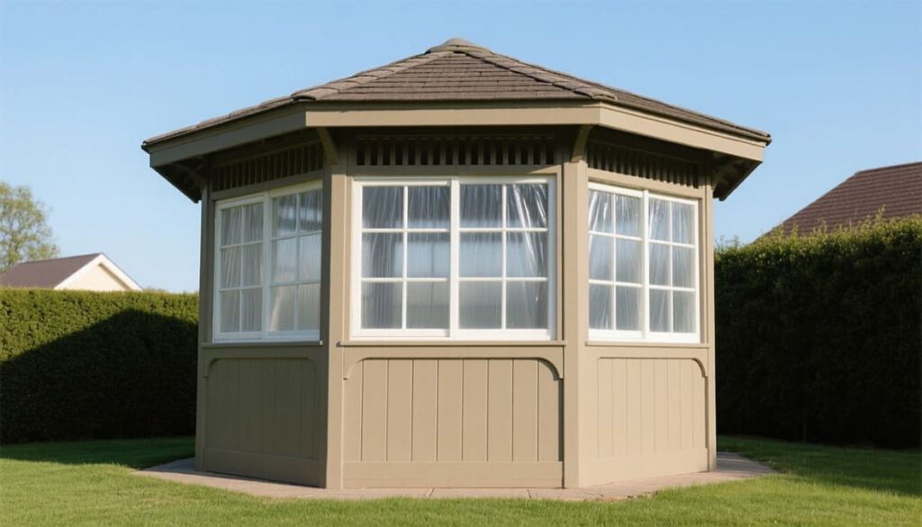 Мягкие окна в беседку