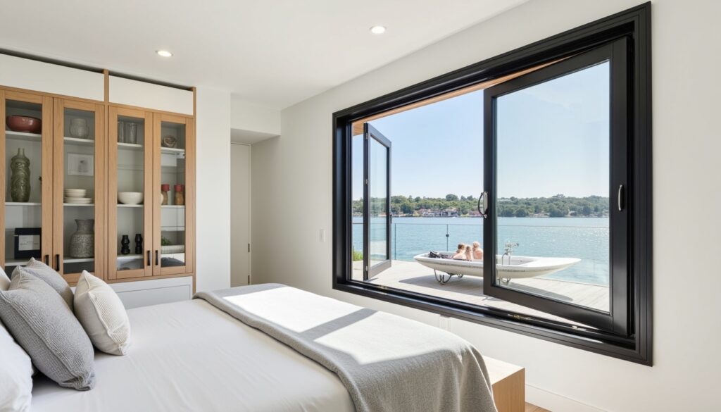 Установка поворотно-откидного механизма