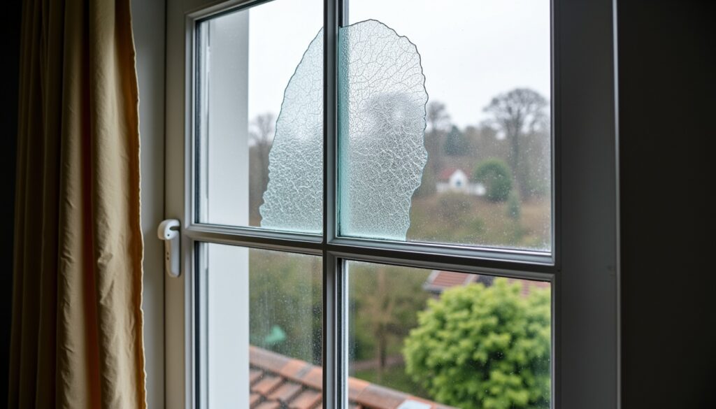 Замена разбитого стеклопакета